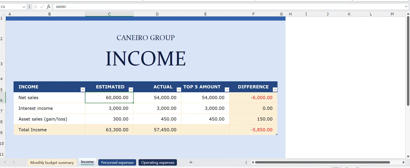 Como criar um modelo no Excel: personalize o modelo existente