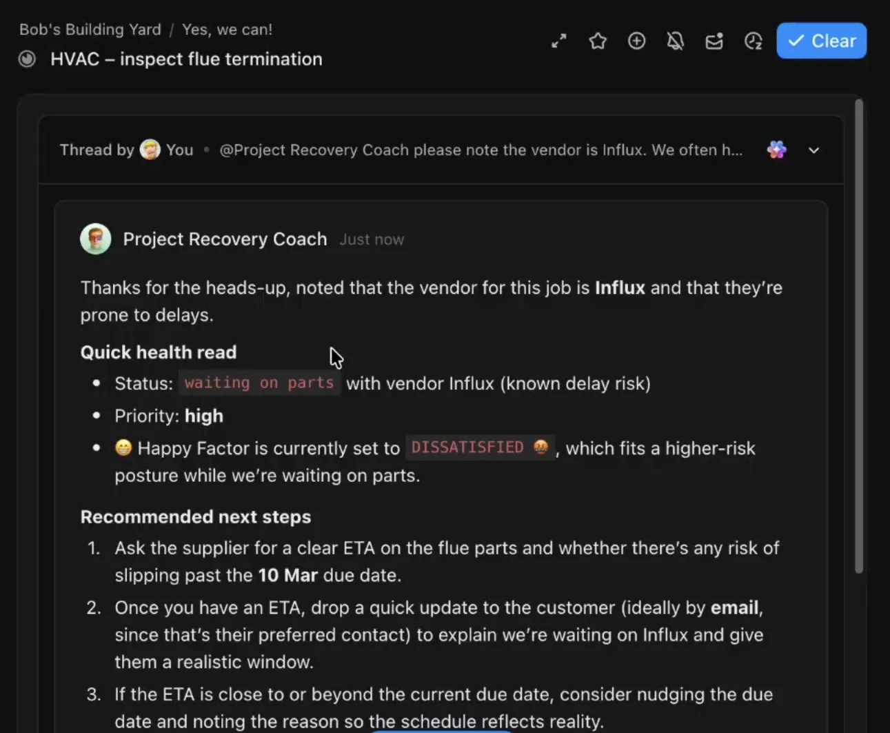Jak stworzyć agentów AI dla zespołu sprzedaży: Project Recovery Coach Super Agent