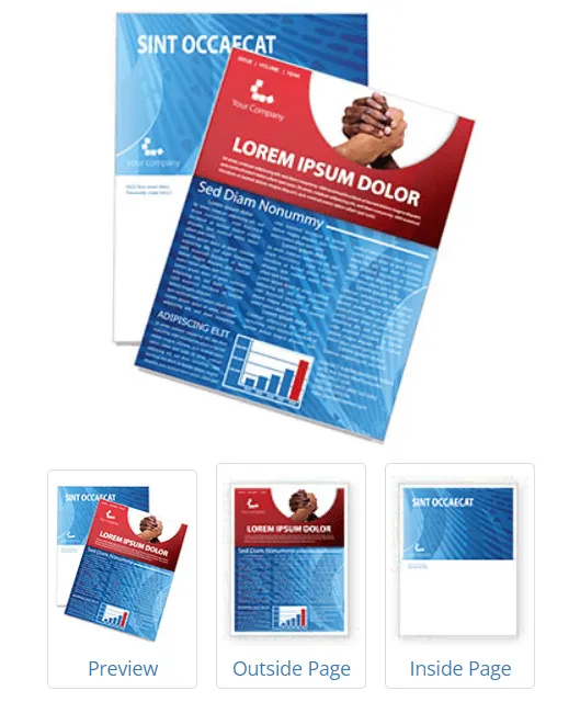 Modèle de newsletter Word Partnership par SmileTemplates
