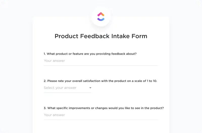 ClickUp Forms: Методи за събиране на данни