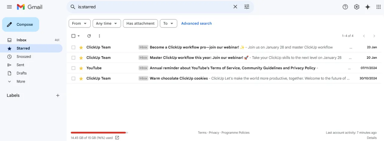 Kategorizace e-mailů: