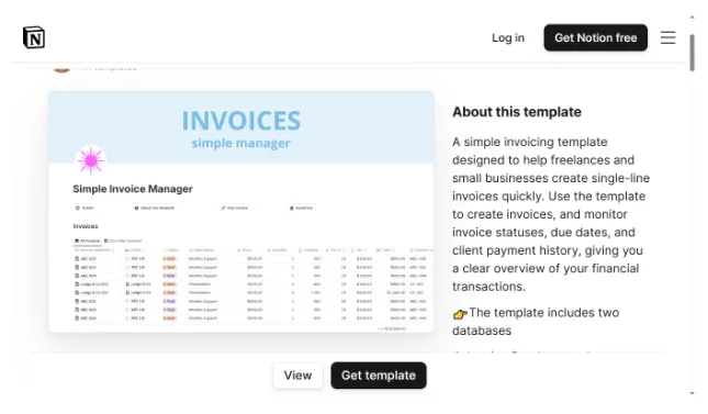 Template Pengelola Faktur Sederhana oleh Jo Lodge
