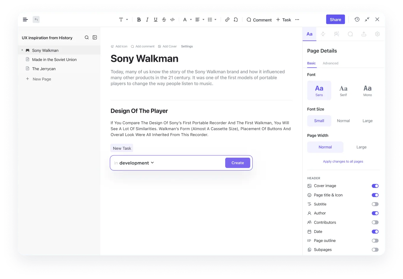 ClickUp Docs