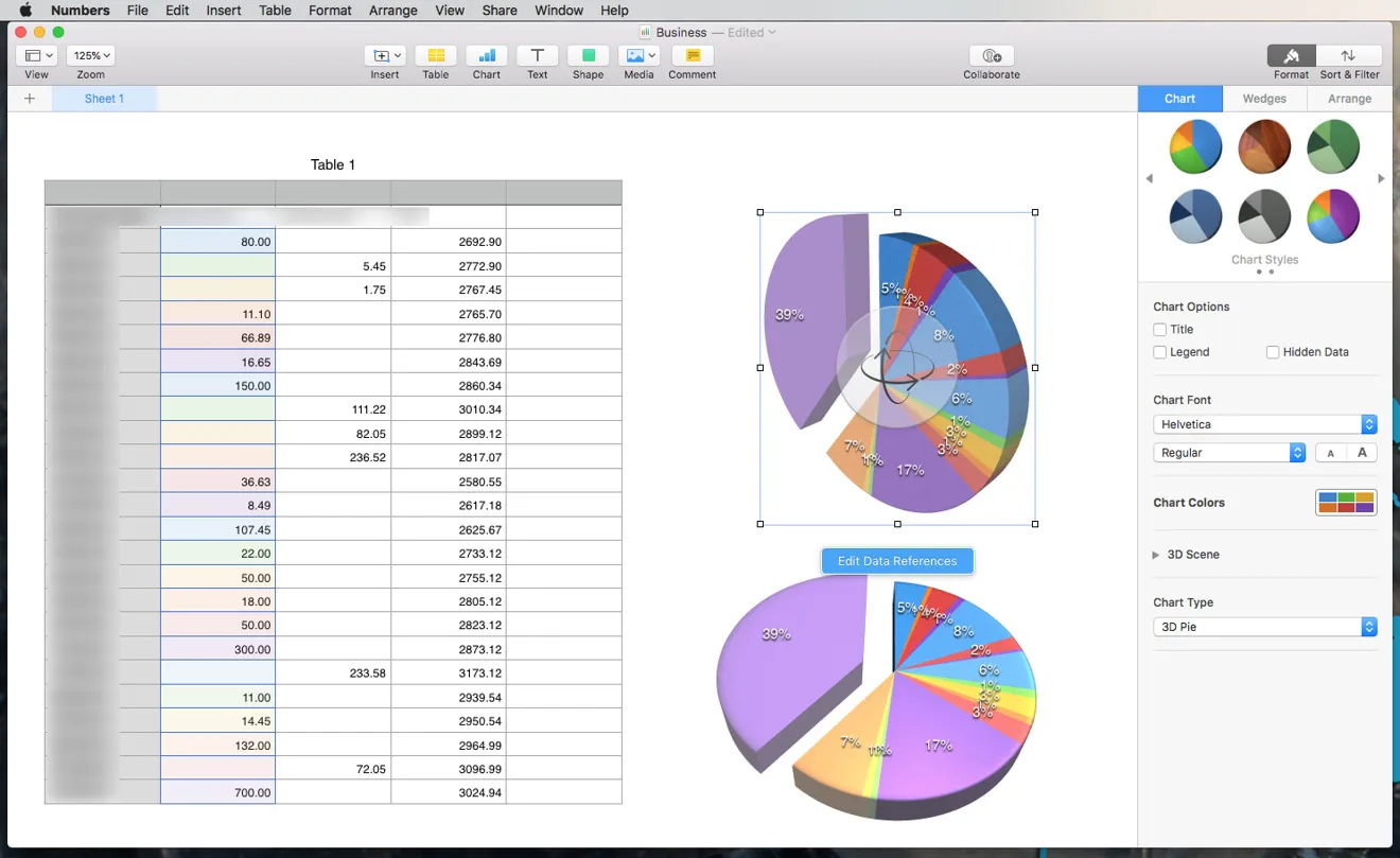 Apple Numbers: Thay thế Excel