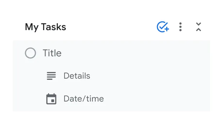 Rincian tugas di Google Calendar