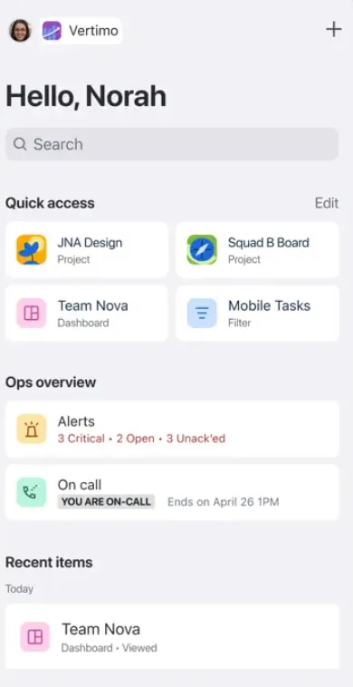 tramite Jira: app iOS per la gestione dei progetti di project management