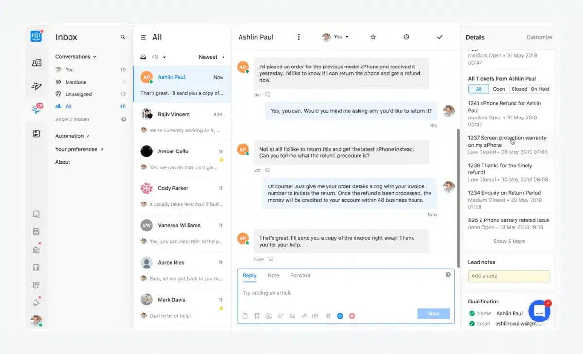 Tidio Dashboard: Alternatif Elvex