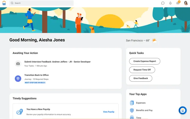 Workday HCM Gestión de recursos humanos
