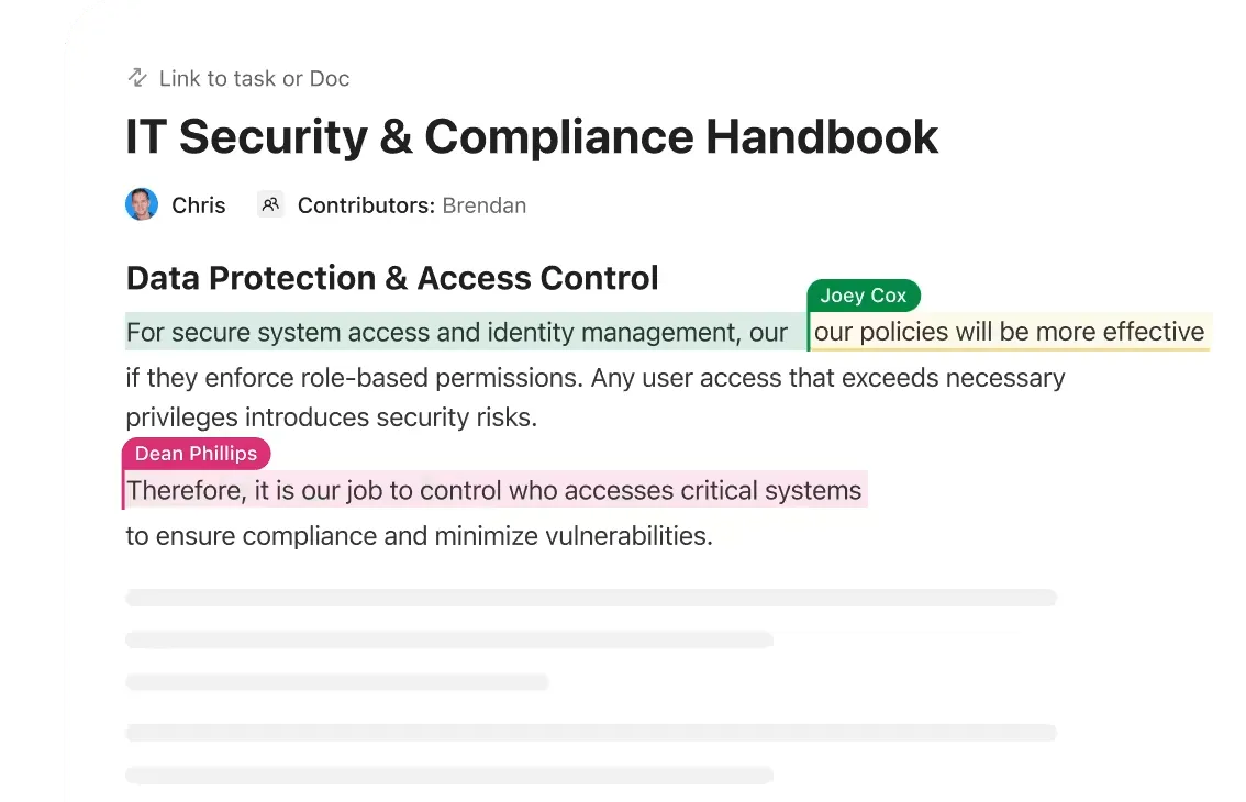 ClickUp Docs
