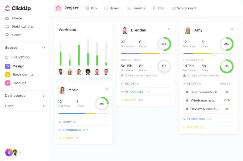 ClickUp-Ansichten