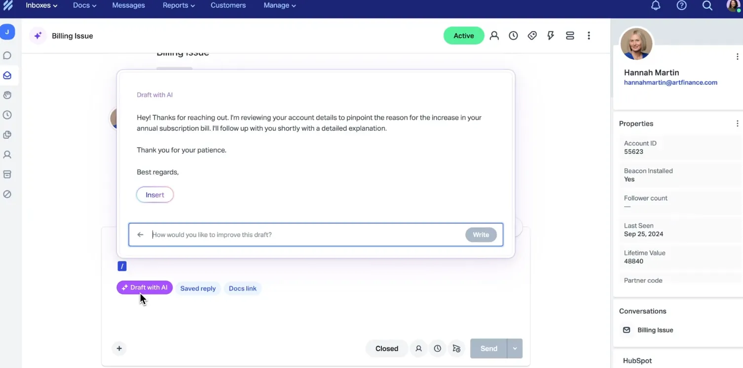 HR-Ticketingsystem: HelpScout