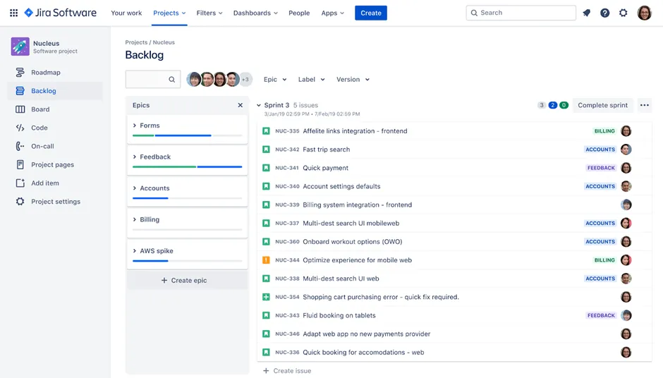 Jira のスクラムテンプレート:Jira ユーザーストーリーテンプレート