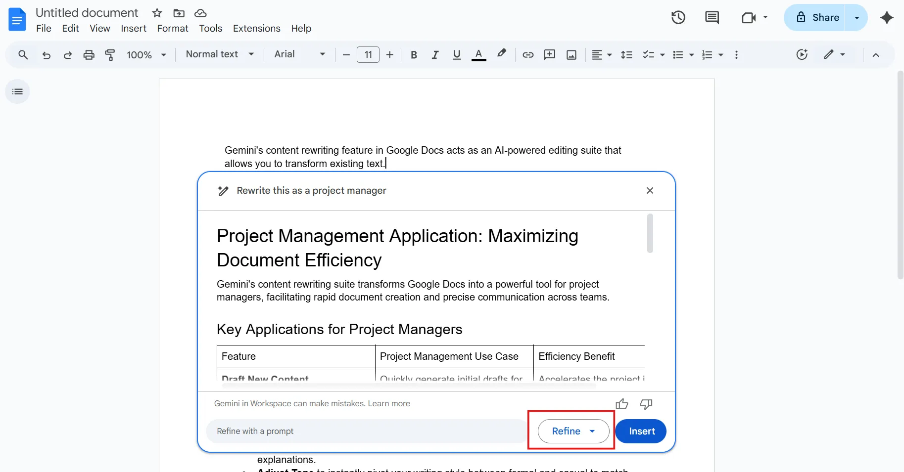Cómo reescribir contenido con Gemini y perfeccionarlo