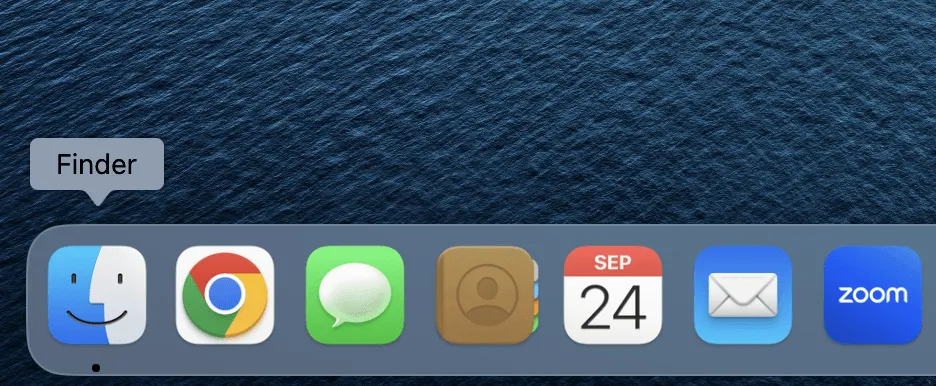 Ícone do 'Finder' no Mac