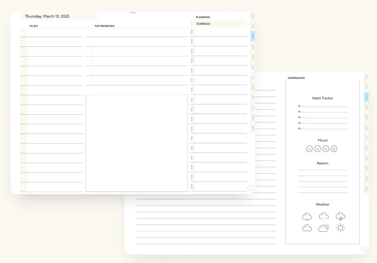 Paperlike: สมุดวางแผนดิจิทัลสไตล์มินิมอล