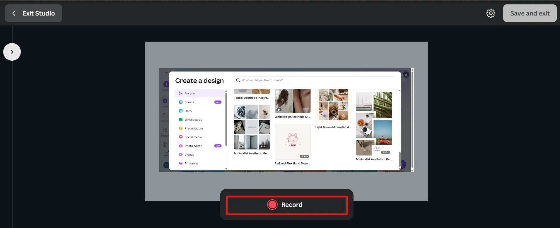 Enregistrement Canva : comment enregistrer votre écran sur Canva