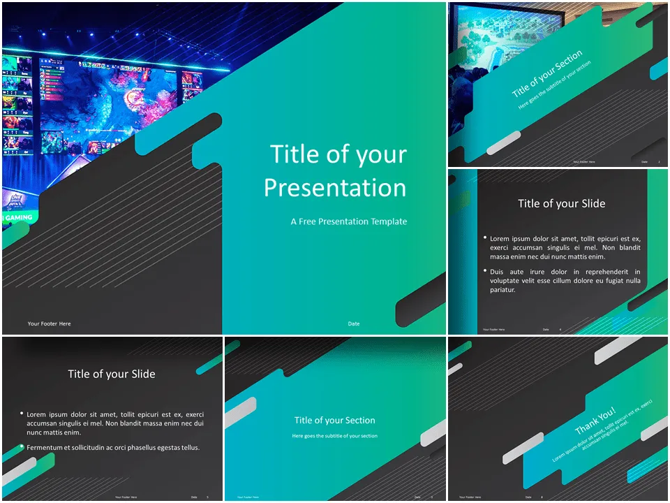 Modèle Gaming par PresentationGo