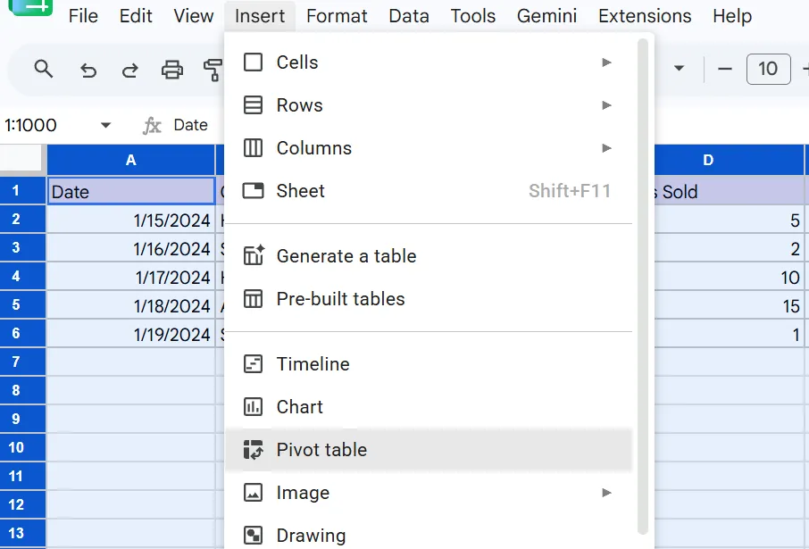 عبر Google Sheets