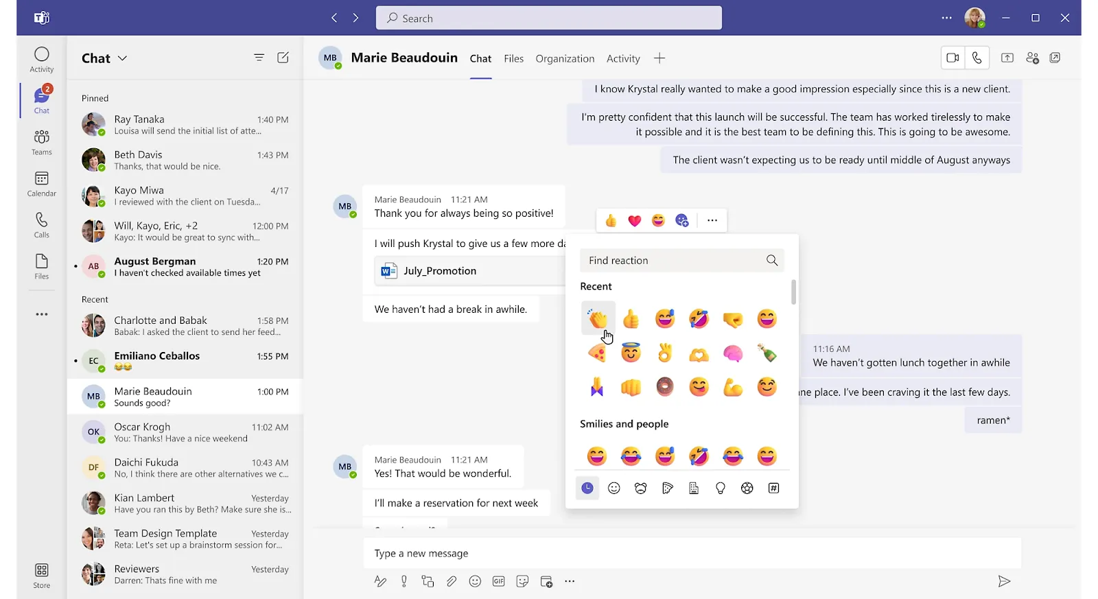 Microsoft Teams : communication asynchrone