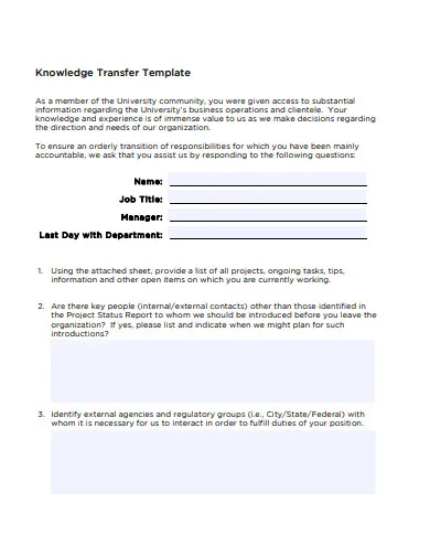 Template.Net의 지식 전달 템플릿