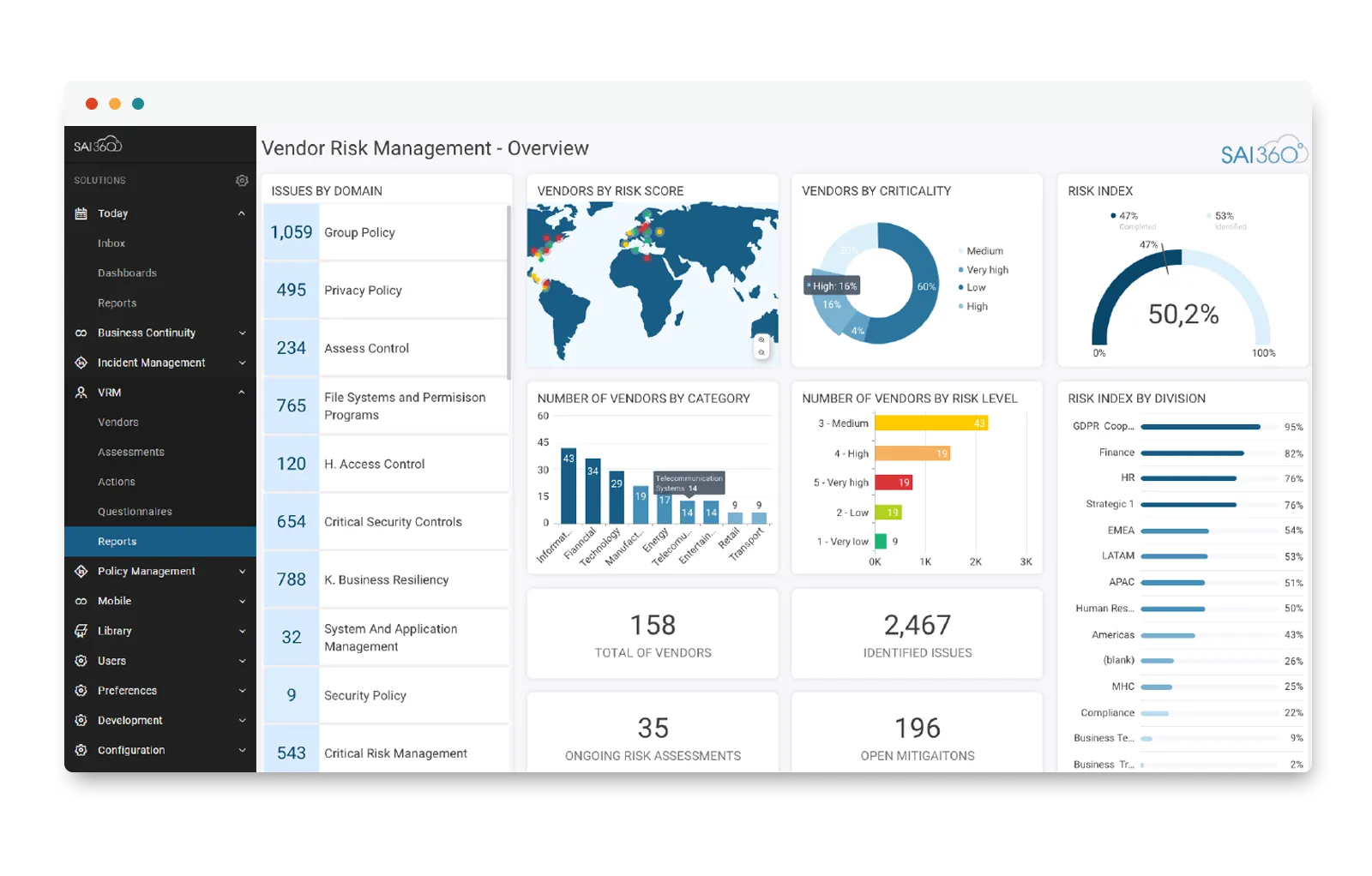 SAI360: Software de gestión de riesgos