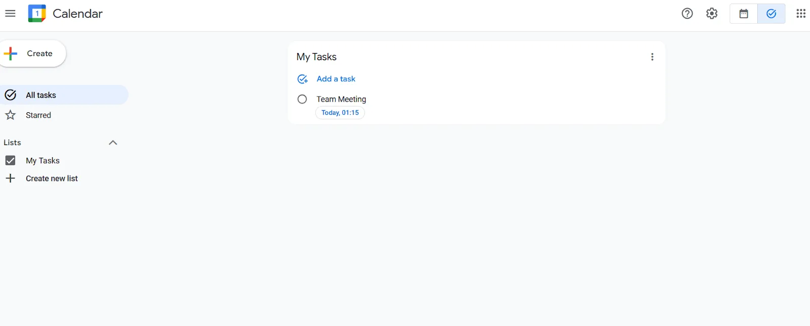 Aufgaben in Google Kalender