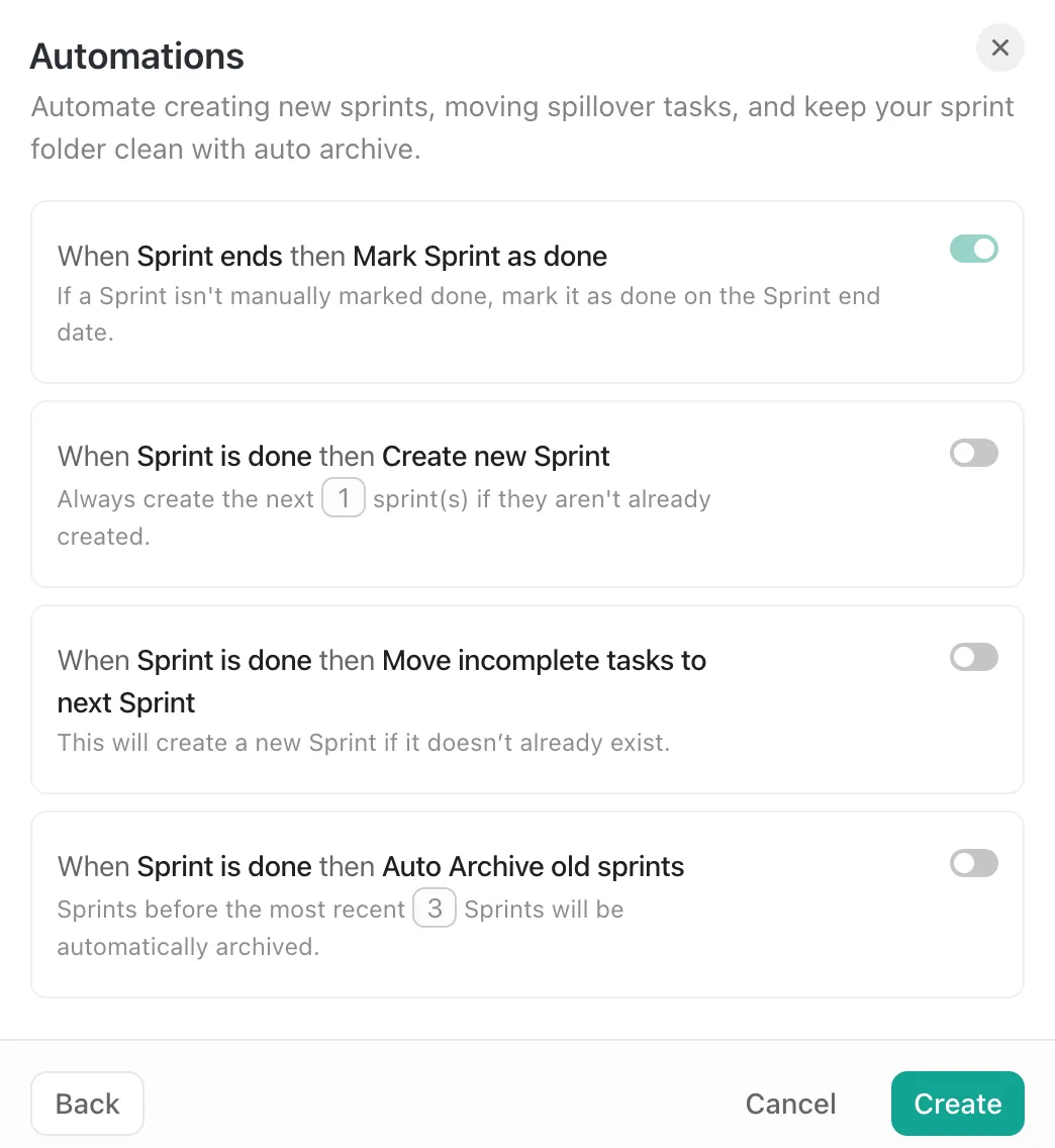 Tự động hóa các công việc quản trị viên sprint lặp đi lặp lại và duy trì quy trình làm việc trơn tru với ClickUp Automations.