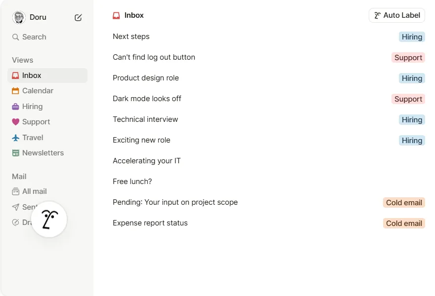 Funkce, které Notion Mail nabízí v bezplatných nebo placených tarifech
