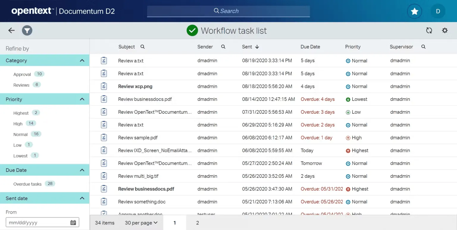 ซอฟต์แวร์การจัดการเอกสารระดับองค์กรของ OpenText Content Suite
