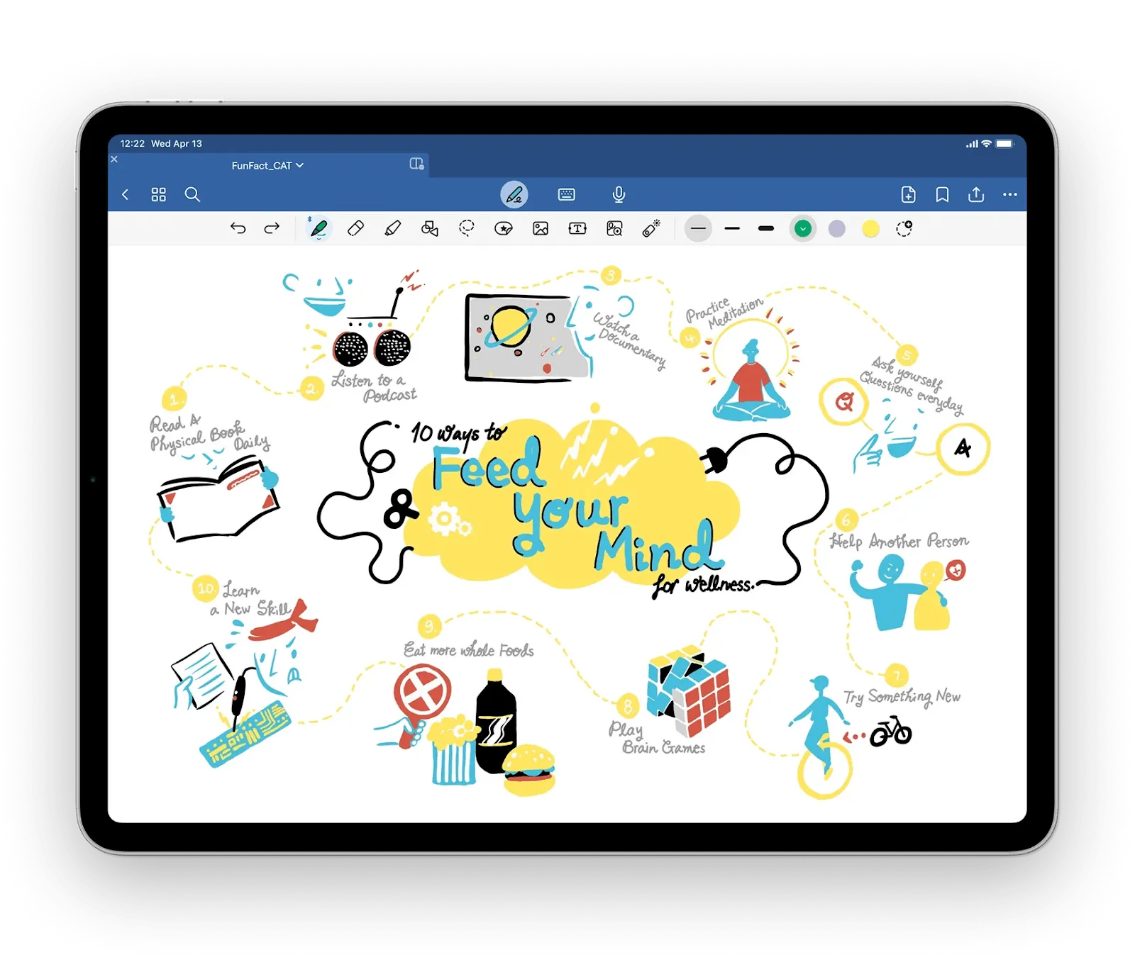 Tableau de bord Goodnotes