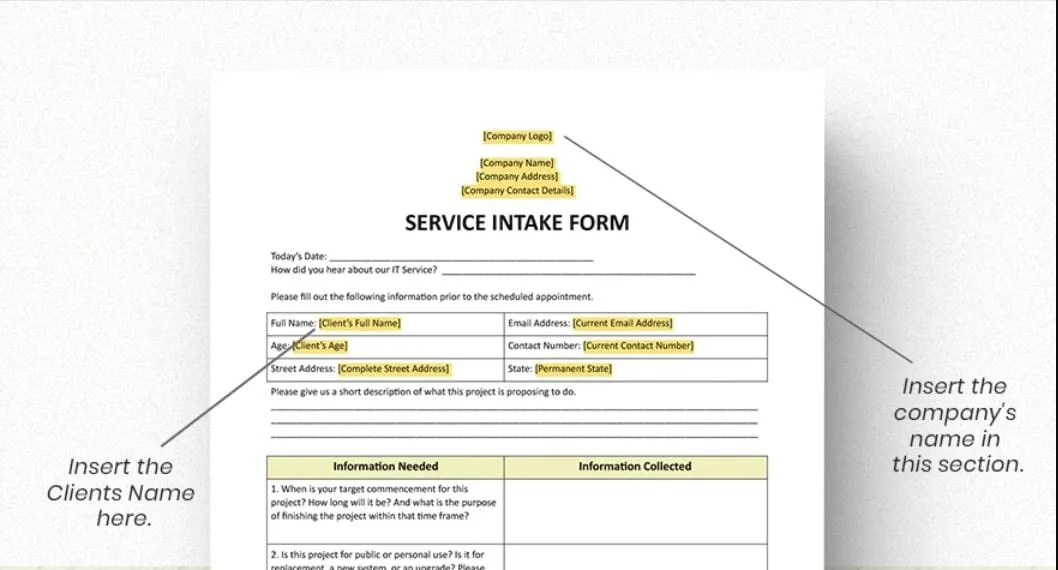 Modèle de formulaire d'admission Word par Template.net