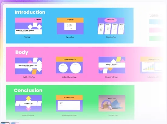 Modelo de apresentação ClickUp: Modelo de esboço de apresentação