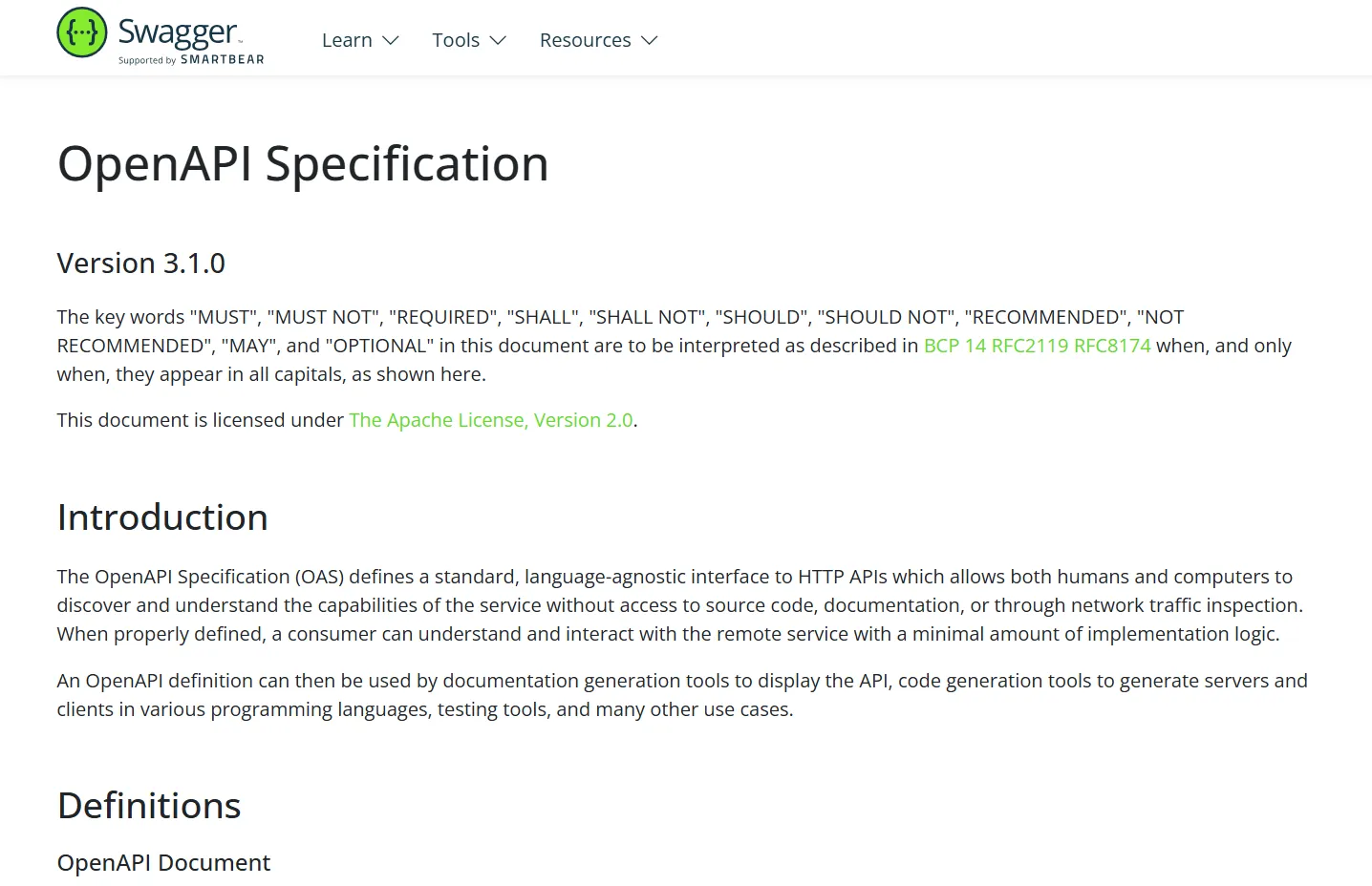 OpenAPI Spesifikasyonu