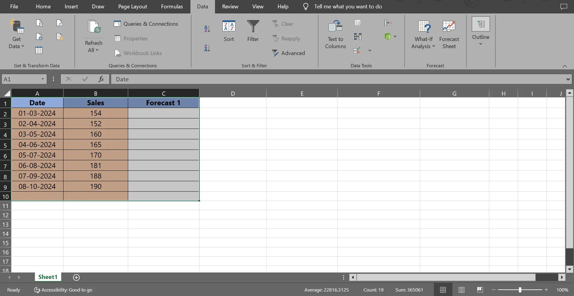 Effettuare una previsione delle vendite in Excel è facile con i dati storici a disposizione.