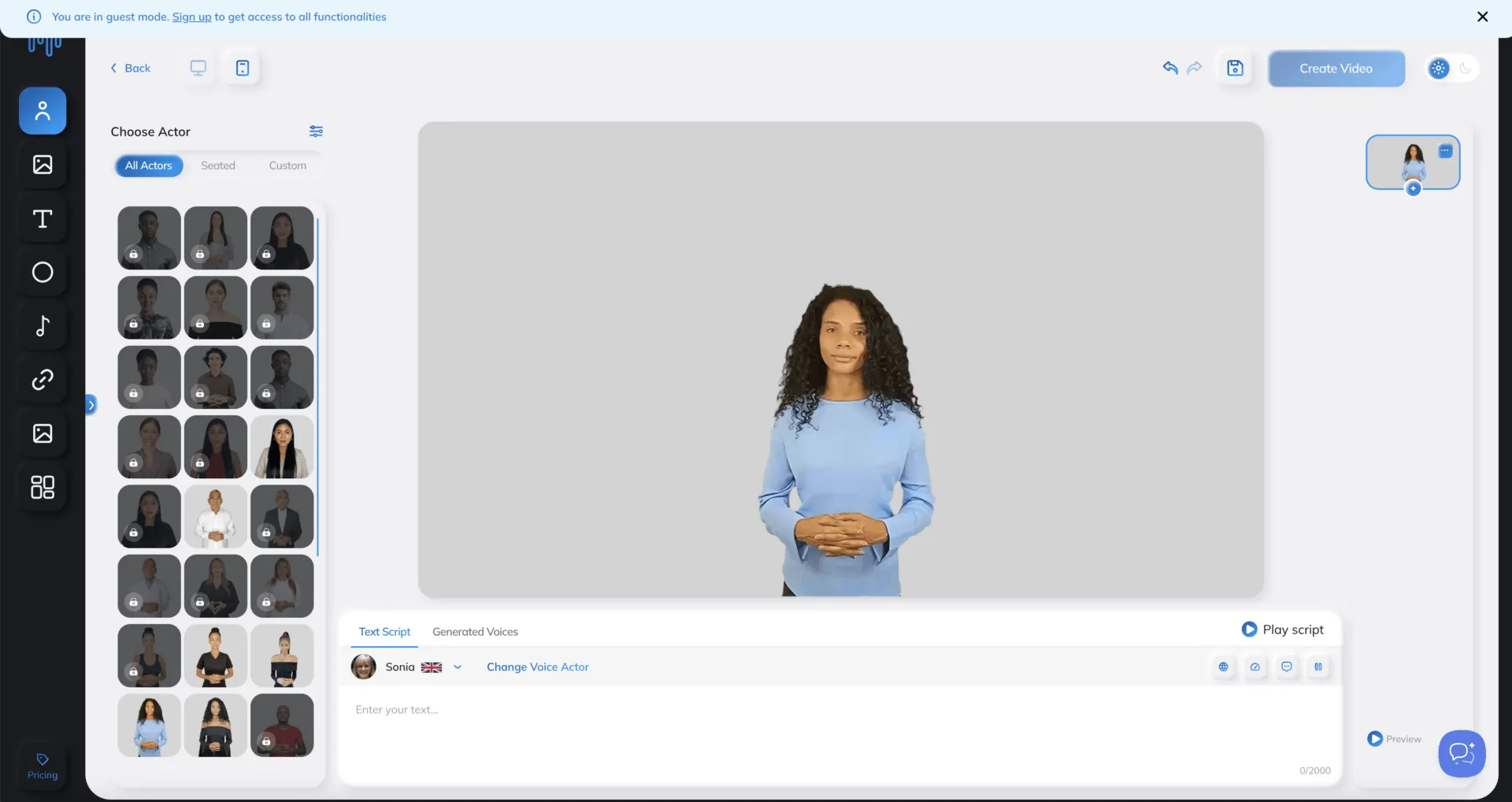 Los mejores generadores de vídeo con IA: Synthesys para vídeos con avatares realistas.