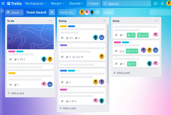 Trello giúp bạn sắp xếp công việc trên bảng Kanban với nỗ lực tối thiểu