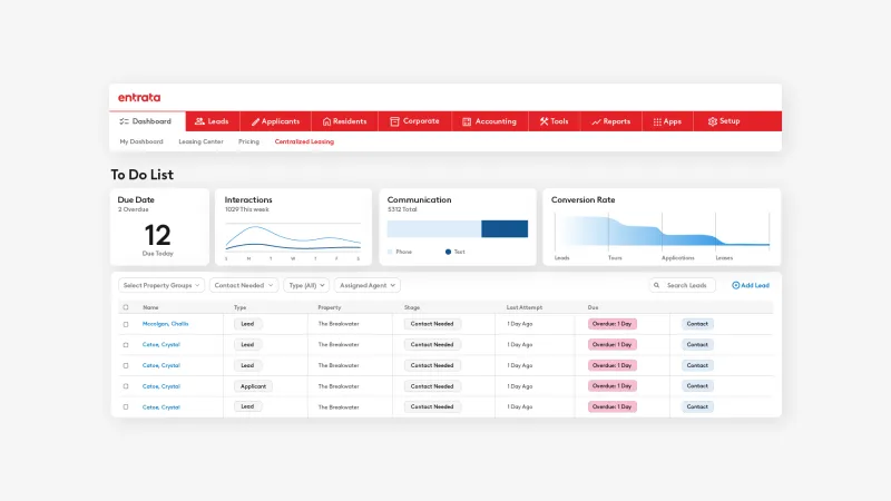 Entrata CRM per la gestione immobiliare