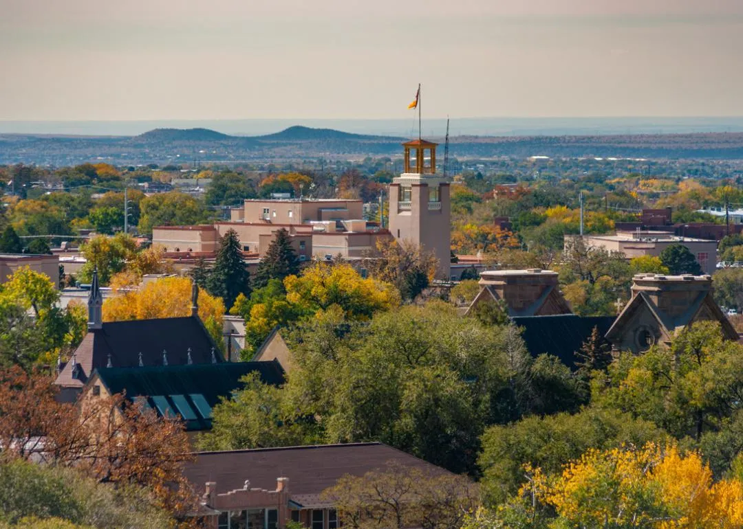Vue de Santa Fe en automne