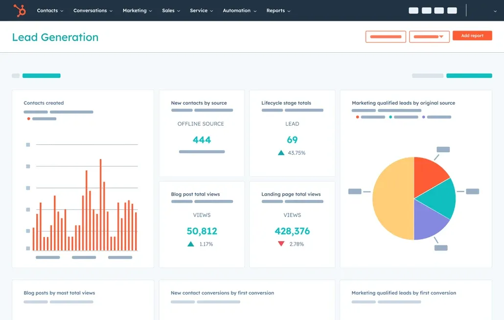 HubSpot CRM integriert CRM-, Marketing- und Vertriebs-Tools in einer Plattform.