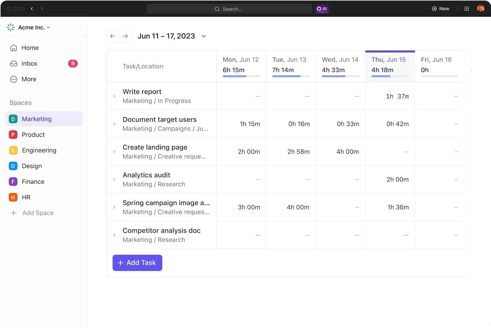 ClickUp-Projektmanagement-Feature