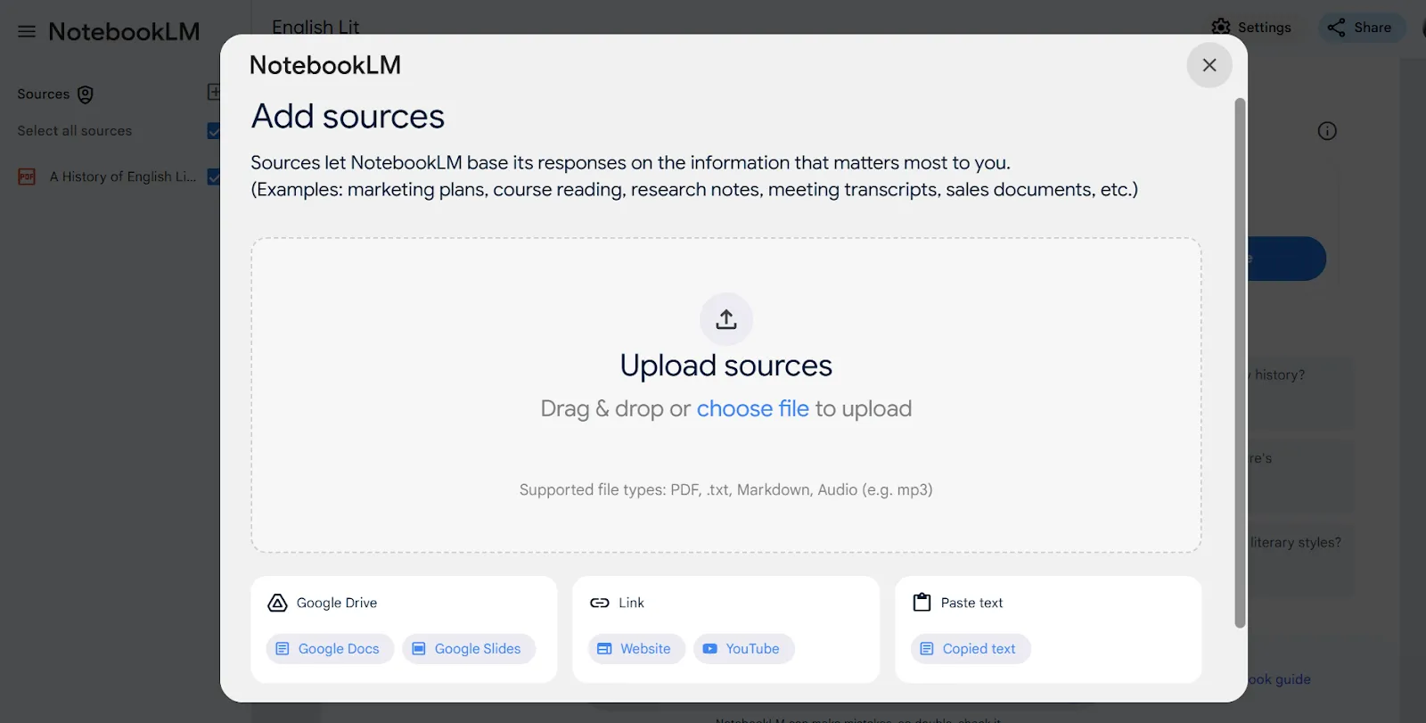 Tanítsd a NotebookLM-et YouTube-videókkal és Google Docs-szal