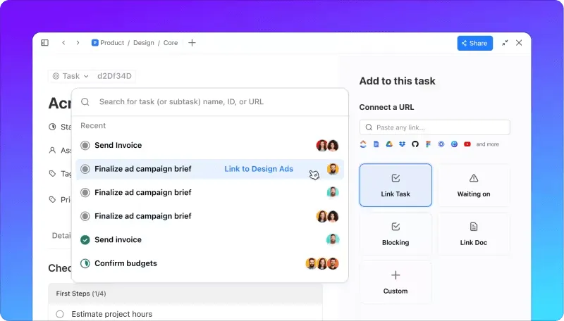 ขนาดกลุ่มสูงสุดของ Whatsapp: ใช้ ClickUp Task Management สำหรับการจัดระเบียบงาน