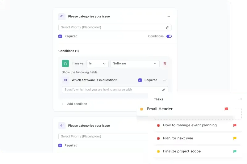 Moduli ClickUp: esempio di proposta di valore