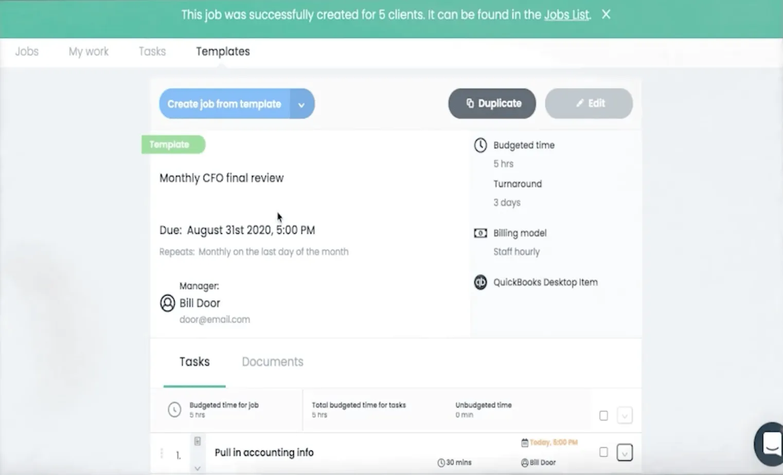 Logiciel de gestion de cabinet comptable Jetpack flux de travail