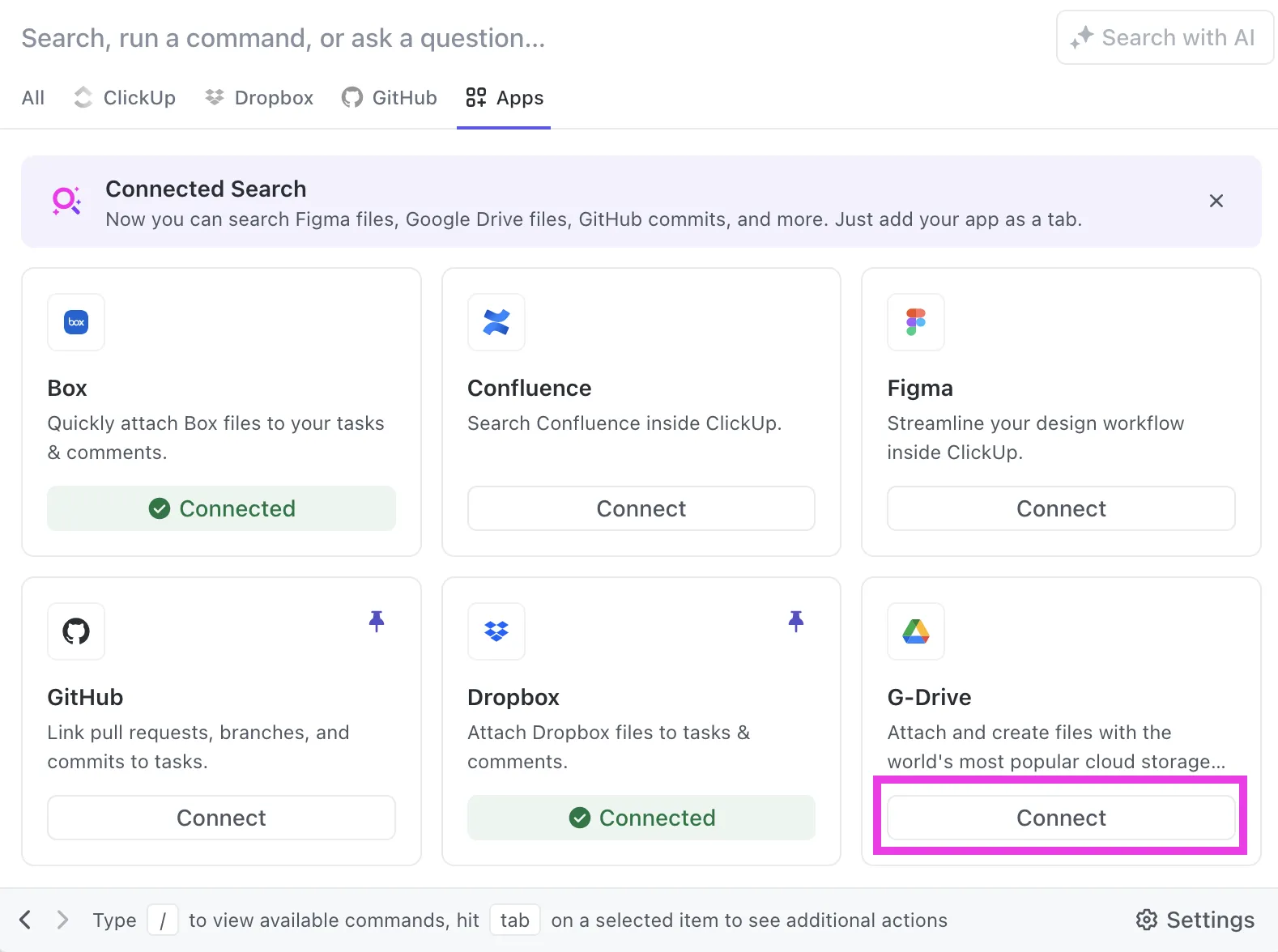 Intégration native de ClickUp : historique des modifications de Google Sheets