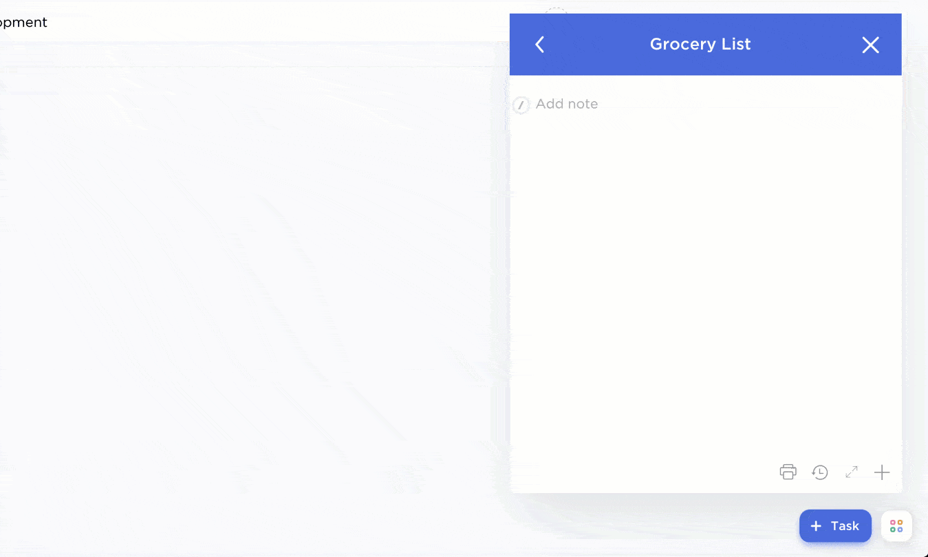 ClickUp Notepad