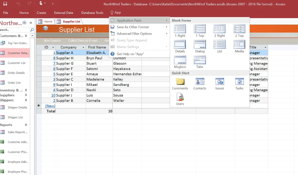 Comment créer une base de données dans Access : Microsoft Access