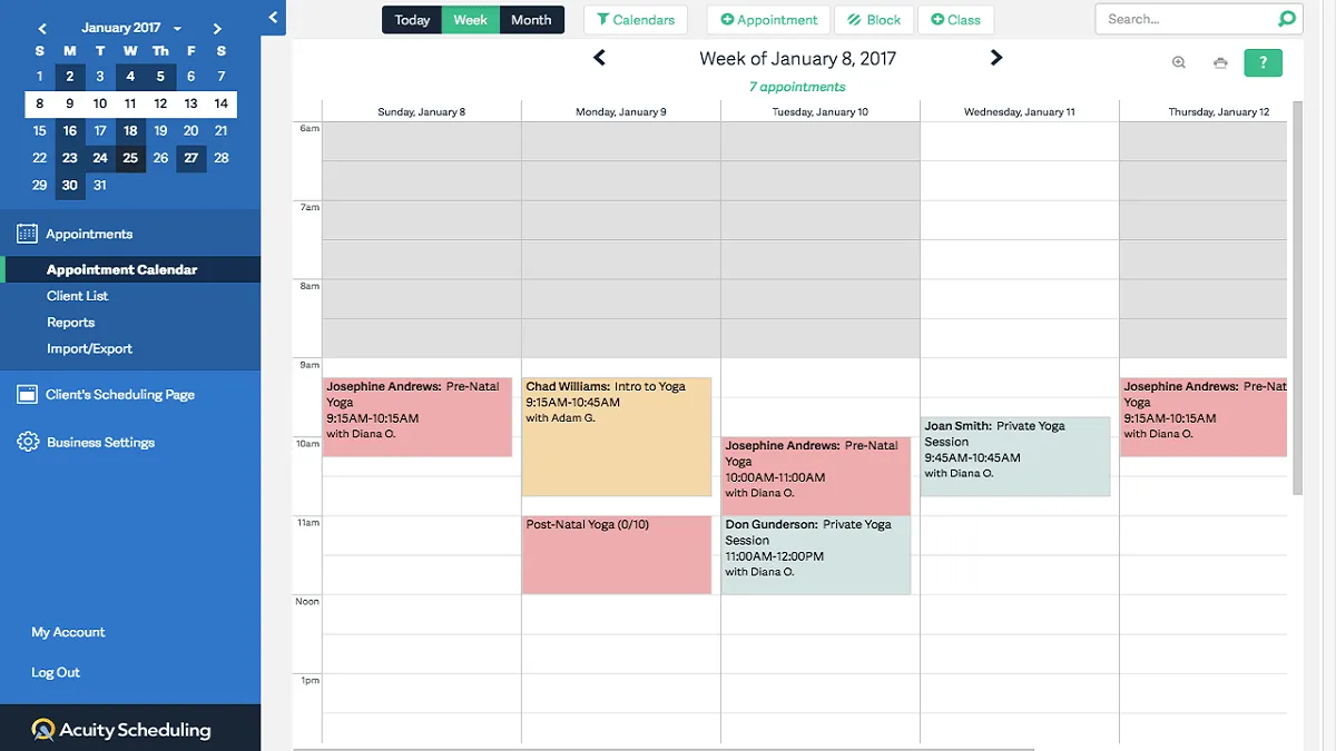 Acuity Scheduling