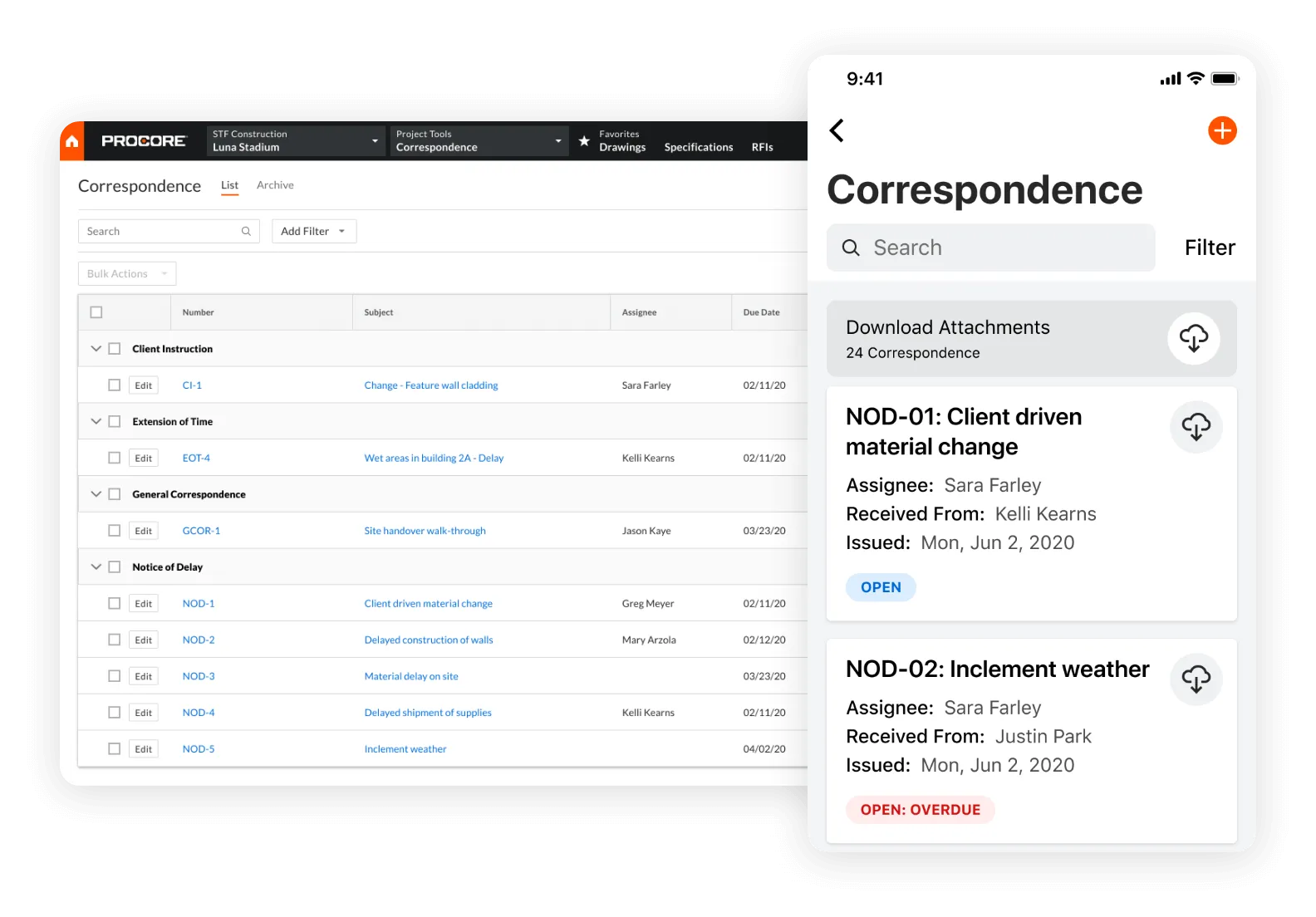 Procore: ซอฟต์แวร์จัดการเอกสารงานก่อสร้าง