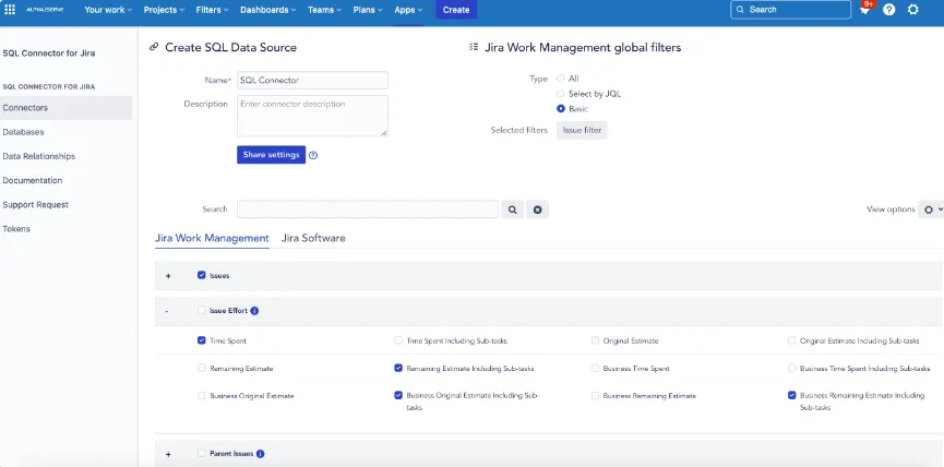 SQL Connector för JIRA – databasprogramvara för småföretag